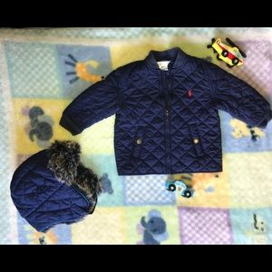 Quilted Jacket w matching hat - (different brand)